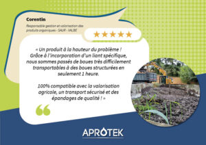Assèchement des boues et curage d'un bassin de station d'épuration avec APROMUD®