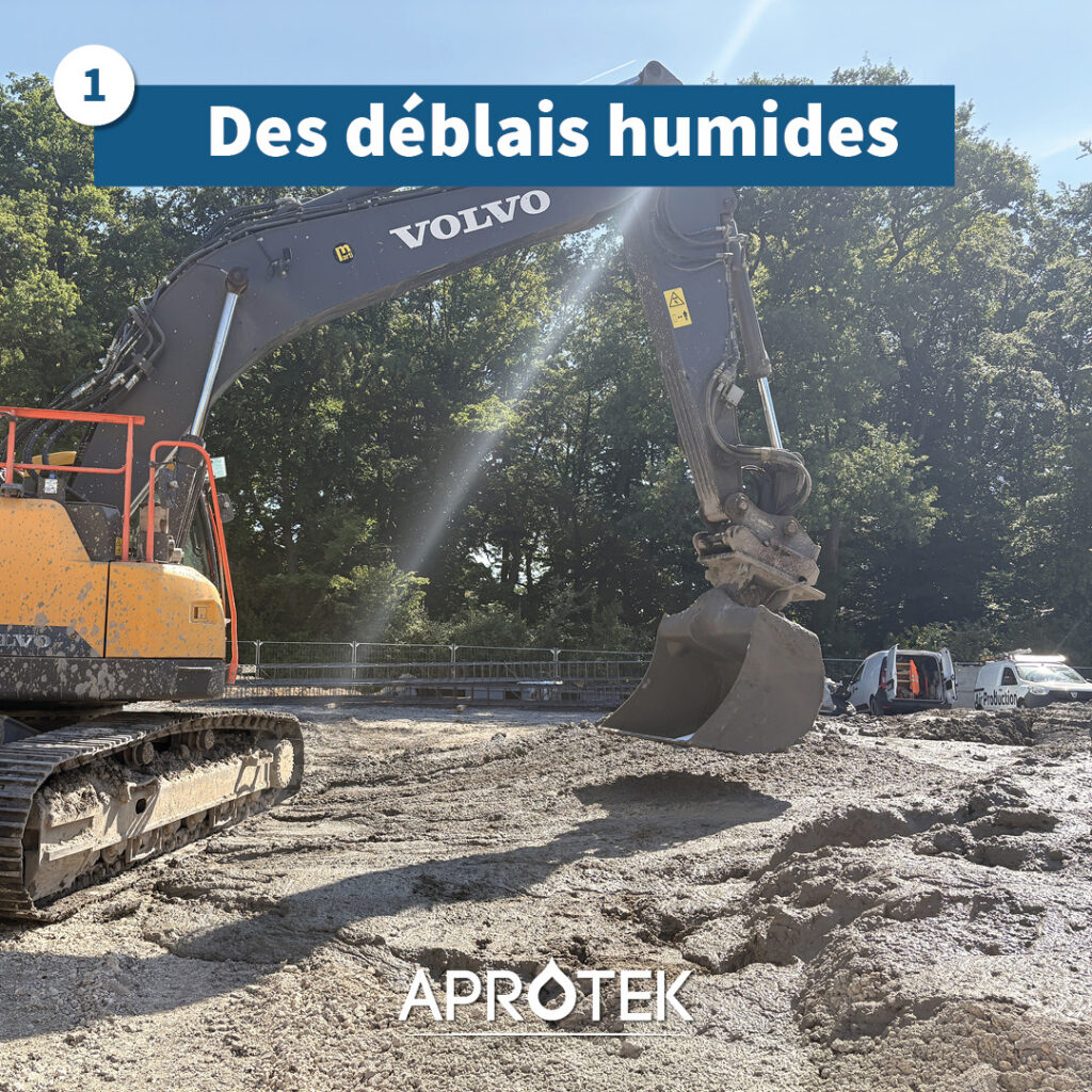 déblais humides issus de paroi moulée