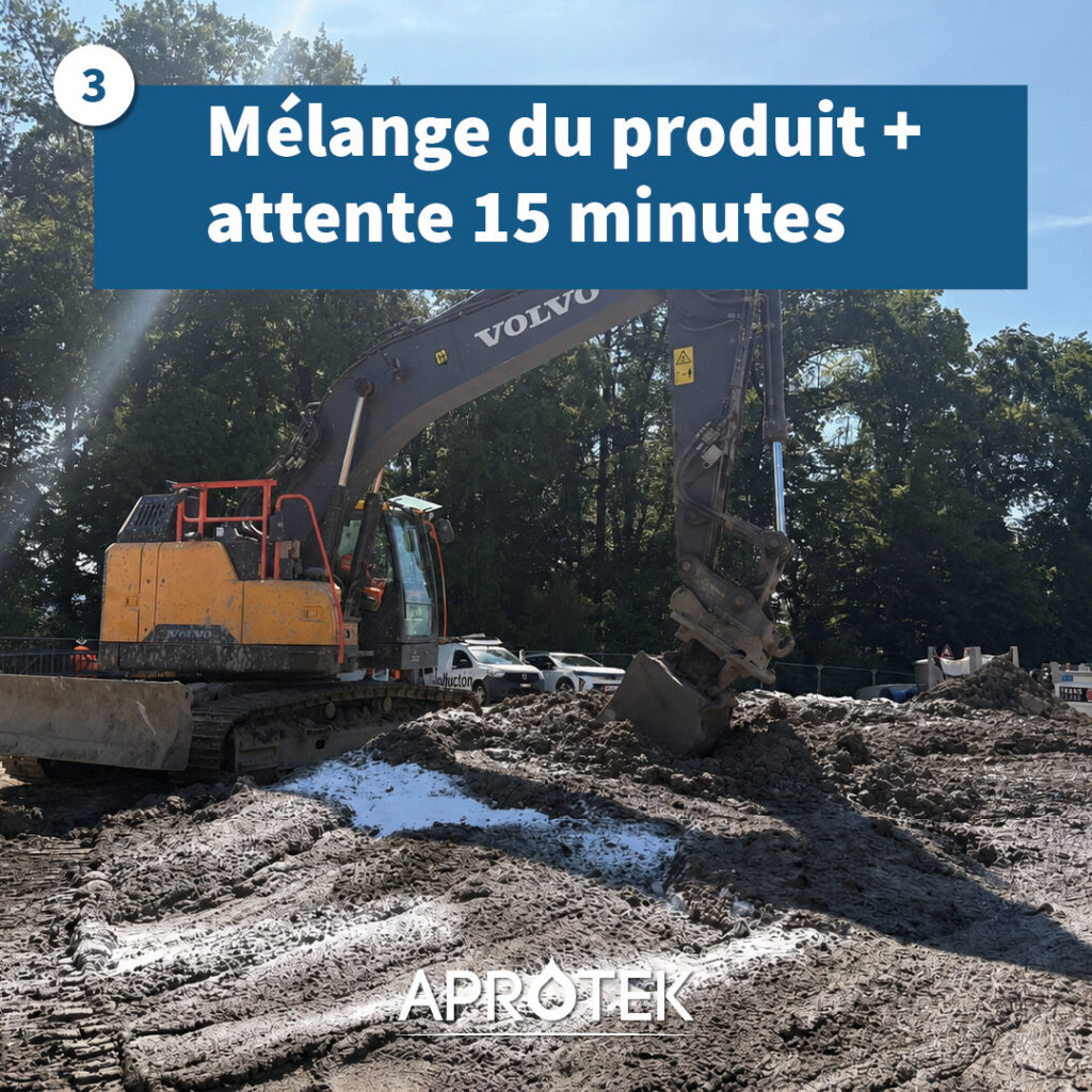 application et mélange du produit apromud